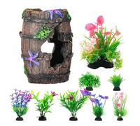 AMISENK Coloridos corales de arrecife y plantas acuáticas de simulación para acuarios, adornos para tanques naturalistas