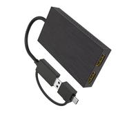 AMISENK Convertidor de pantalla USB a transparente de transferencia de datos rápida, compatible con resolución 4K 2K, mejora el adaptador de escritorio visual