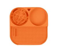 AMISENK Cuenco de comedor para mascotas, apto para alimentos, con ventosa, recipiente de alimentación lenta, base antideslizante que evita comer en exceso, mantiene el área limpia, almohadilla de