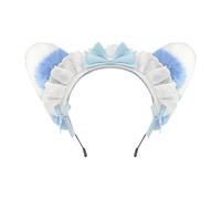 AMISENK Diadema de felpa para disfraz de sirvienta, cosplay, fiestas, lazo suave, accesorio para el pelo con 6 colores de sirvienta y gatos