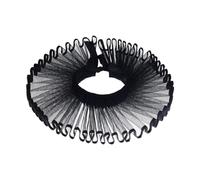 AMISENK Elegante collar isabelino de payaso renacentista, cosplay, vampiros, para bailes de máscaras, vintage, moderno, unisex, retros, Negro, Talla única