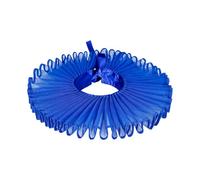 AMISENK Elegante collar isabelino de payaso renacentista, cosplay, vampiros, para bailes de máscaras, vintage, moderno, unisex, retros, azul, Talla única