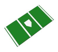 AMISENK Esterilla permanente de polipropileno para béisbol y béisbol de 120 x 200 cm, transportable con respaldo opcional para un agarre reforzado. Ejemplo experto