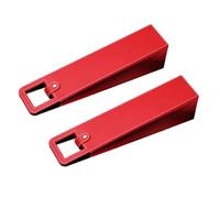 AMISENK Juego de 2 bolsas de vino de piel para transportar botellas de champán para eventos al aire libre y bodas, elegantes portadores de herramientas, protectores de botellas, Red, Talla única