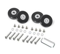 AMISENK Juego de 4 piezas de equipaje silencioso con ruedas prácticas de repuesto de rotación de 360 grados para maletas de equipaje, Modelo 42, One Size