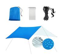 AMISENK Juego de lonas grandes de color verde frijol, toldos de refugio, tienda de campaña, sombra portátil, lluvia para actividades de playa, lonas de sombra