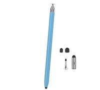 AMISENK Lápiz capacitivo universal de dos puntas, diseño 3 en 1, cabezales de silicona suave para tabletas, teléfonos, control táctil preciso, lápices capacitivos amigables con la pantalla, para notas