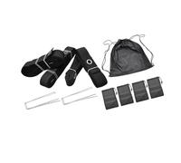 AMISENK Línea de voleibol de playa con clavos de tierra al aire libre, canchas de cincha, marcador de voleibol de playa duradero con clavos de tierra