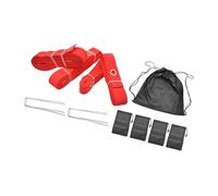 AMISENK Línea de voleibol de playa con clavos de tierra al aire libre, canchas de cincha, marcador de voleibol de playa duradero con clavos de tierra