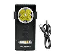 AMISENK Linternas LED portátiles para camping, lámpara LED pequeña con clip que ofrece iluminaciones brillantes, textura de aleación de aluminio para camping, linterna recargable