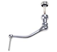 AMISENK Mango de carrete de pesca de metal, aleación de fundición de rueda basculante, brazo basculante, repuesto de piezas de mango basculante