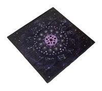 AMISENK Mantel cuadrado de tarot para juegos de mesa, diseño de oráculos astrológicos, cubierta de cartas, adivinaciones, cubierta de adivinación
