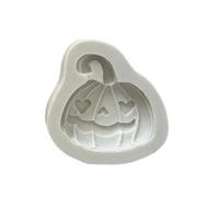 AMISENK Molde de elastómero de múltiples usos para hornear que resalta los rostros de calabaza de Halloween, murciélagos, cráneos para fondant elastómero para hornear moldes