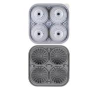 AMISENK Moldes de silicona para hacer hielo, cuadrados, redondos, grandes, para whisky, cócteles, herramientas para el hogar, chocolate, silicona