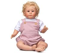 AMISENK Muñeca de dormir de 21 pulgadas para figuras de acción, juguete de interacción, suave y cómodo, caucásico, lindo, renacer con E, muñecas realistas, bebé recién nacido niña