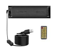 AMISENK Pantalla LED para vehículo de golf delgado, controlada por la tradición, animaciones, montaje en parabrisas, impermeable, organización inmediata, pantalla LED para carrito de golf