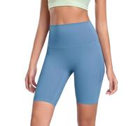 AMISENK Pantalones cortos deportivos para mujer, transpirables, de secado rápido, cintura alta, con bolsillo, para fitness, entrenamiento, ciclismo, correr, gimnasio para mujer