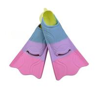 AMISENK Paquete de 2 aletas de natación de silicona ajustables resistentes a la corrosión para diferentes edades