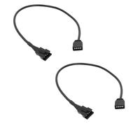 AMISENK Paquete de 2 conectores ARGB 5 V 12 V SM3/4 pines a 3 pines hembra adaptador de extensión para extensión de carcasa de PC DEEPCOOL/Lian