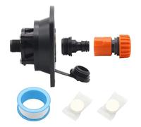 AMISENK Quick Connection - Juego de entrada de agua para autocaravana, antireflujo, construcción de polipropileno de alta resistencia para vehículos al aire libre, kit de conexión de agua