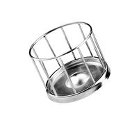 AMISENK Reptiles Tortuga Alimentos Dispensador de agua de acero inoxidable Plato de alimentación Plato redondo seguro para lagartos, tortugas, cuenco de agua para tortugas