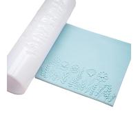 AMISENK Rodillo ergonómico de arcilla con patrón floral para hacer joyas, aretes hechos a mano, suministros de manualidades, herramienta de corte de arcilla con patrones