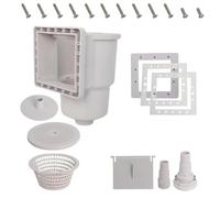 AMISENK Skimmer de pared eficiente, cubierta de placa de vacío con textura de cesta perfecta para piscinas de suelo, asegurando la reparación de accesorios de piscina