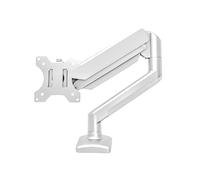 AMISENK Soporte de escritorio con brazo de monitor ajustable en altura para pantalla de 17 a 32 pulgadas, rotación de 360 grados, soporte ergonómico de escritorio de un solo brazo