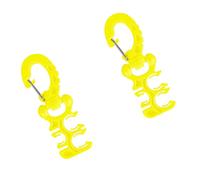 AMISENK Soporte para regulador de buceo de segunda etapa con hebillas de liberación rápida para mejorar las inmersiones seguras y nocturnas, clip de silicona con poca luz