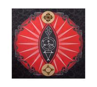 AMISENK Tapiz cuadrado de adivinaciones con símbolo de serpiente, astrología, mantel de tarot, suministros de brujería, símbolo, serpiente, tarot, carta, espiritual