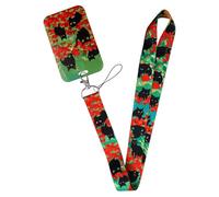 AMISENK Tarjetero transparente ligero con estampados de animales divertidos para la escuela, la oficina y los desplazamientos, funda protectora con bonito diseño de animales