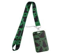 AMISENK Tarjetero transparente ligero con estampados de animales divertidos para la escuela, la oficina y los desplazamientos, funda protectora con bonito diseño de animales