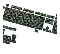 AMISENK Tecnología Contour4.0 con impresión lateral retroiluminada, teclas topográficas, degradados, impresión de degradados, mejora la retroiluminación, 133 teclas, degradados, teclas de impresión