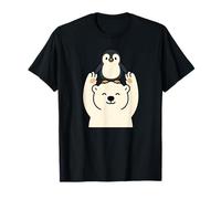 Amistad de pingüino Oso Polar Lindos Mejores Amigos Camiseta