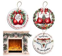 Amistad - Decoración navideña - Decoración de acrílico 2D para buenos amigos | 3 piezas decoración árbol amistad Navidad - Para mujeres, jóvenes, adultos, colegas, casa, vacaciones, pared ventana