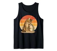 Amistad Gato Y Erizo Mejores Amigos Camiseta sin Mangas