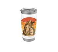 Amistad Gato Y Erizo Mejores Amigos Vaso térmico de acero inoxidable de doble pared