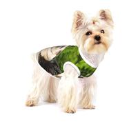 Amistad Pug Bokeh Perros Mascotas Amigos Pug,Camiseta de algodón sin Mangas para Mascotas, Chaleco Transpirable, Suave y elástico para Cachorros,M