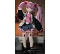 AMITD 1/4 Bjd Doll Fashion Anime Ball Jointed Dolls Figura de acción de resina hecha a mano Maquillaje Gifts Fashion Doll (D)
