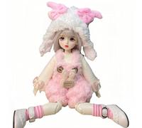 AMITD 1/6 BJD Doll Kawaii Ball Joint Doll Handmade Makeup 11.8 inch Collectible Cartoon Dress up Dolls Best Gift (H)