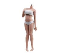 AMITD 1/6 Scale Female Body 12inch JIAOU Doll New Suntan Skin European Body Type Large Bust Flexible Seamless Action Figure Body Doll Without Head Sculpt