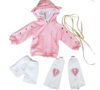 AMITD BJD Doll Clothes - Rosa Hoodie and Shorts(Clothes Only, No Doll's Body, Wig, Zapatos, etc and Other Accessories) (Doll 1/3)
