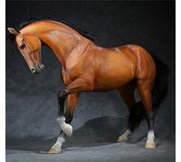 AMITD Mr.Z Animal Model 1/6 Akhal-Teke Horse Statue Realistic Educational Ahalteke Equidae Animal Model Resin Toys Collector Home Decoration Birthday Gift for Adult (Mr.Z048-1)