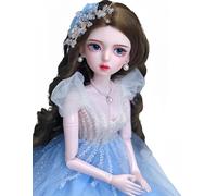 AMITD Muñeca BJD de 1/3 Muñeca Kawaii Move Joints Handmade Maquillaje Lindo 61 cm Colectible Dibujos Animados Vestir Up Dolls Best Gift (I)