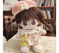 AMITD Muñeca de peluche de 20 cm con esqueleto, lindo anime de algodón, 8 pulgadas, Kawaii Dress Up Collection Gift (M)