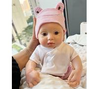 AMITD Reborn Baby Dolls Silicone Full Body,33 inch Not Vinyl Dolls,Realistic Newborn Baby Doll,That Look Real (E)