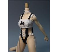 AMITD Traje de mujer de 1/6 a escala, ropa de muñeca sin mangas, traje para 12 pulgadas (negro)