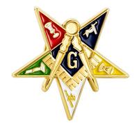 AMITER Alfileres de Laple masónicos, cuadrados y brújula para regalo de masones, Metal, Sin piedra preciosa