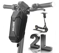 Amitor Bolsa para scooter E 2L resistente al agua para Xiaomi Segway Ninebot, bolsa de manillar de Eva E Scooter ligera organizador para viajeros con compartimento para cargador, cerradura y llave