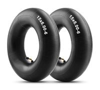 Amitor Cámara de Aire 15x6.00-6, Ruedas de Tractor Cortacésped, Cámara de Aire Caucho de Butilo Espesado para Cortadora de Césped, Neumático de Repuesto para Carretilla de Mano, Tractores de Césped